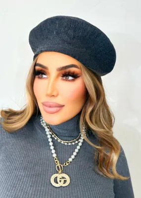 Beauty Game Beret Gray