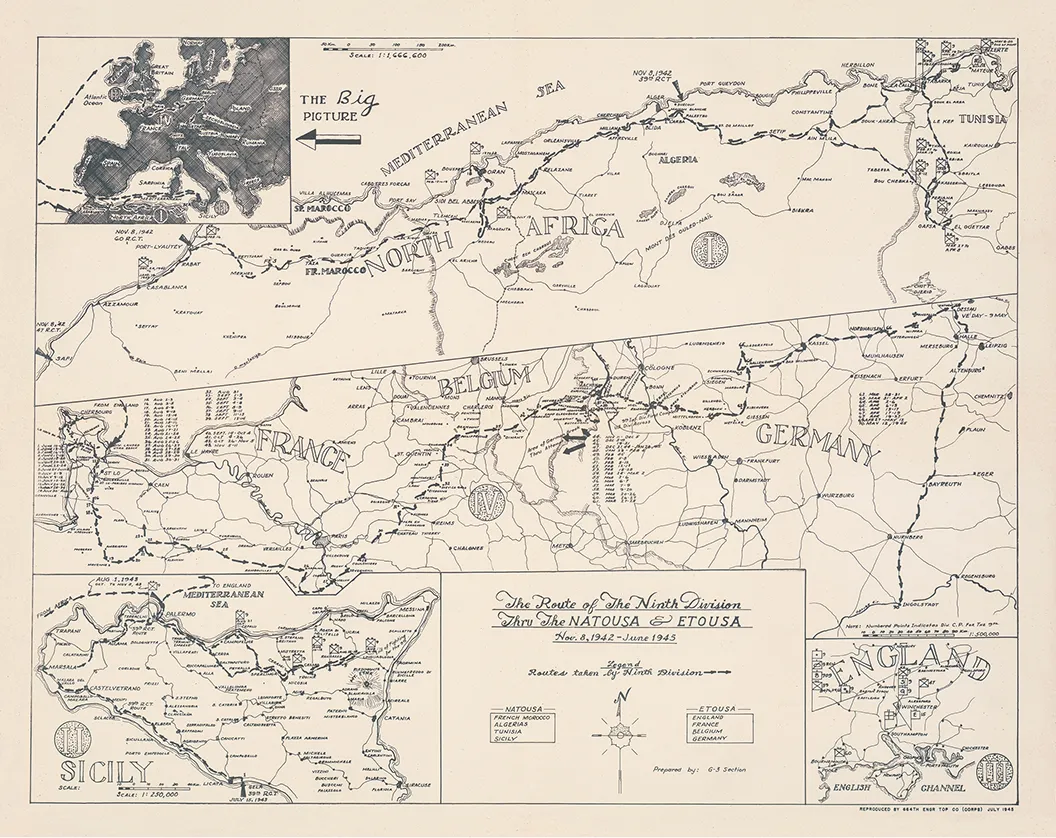 9th Infantry Division Campaign Map