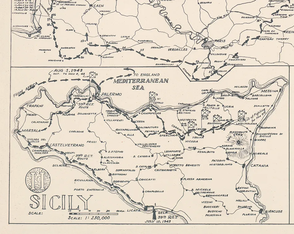 9th Infantry Division Campaign Map