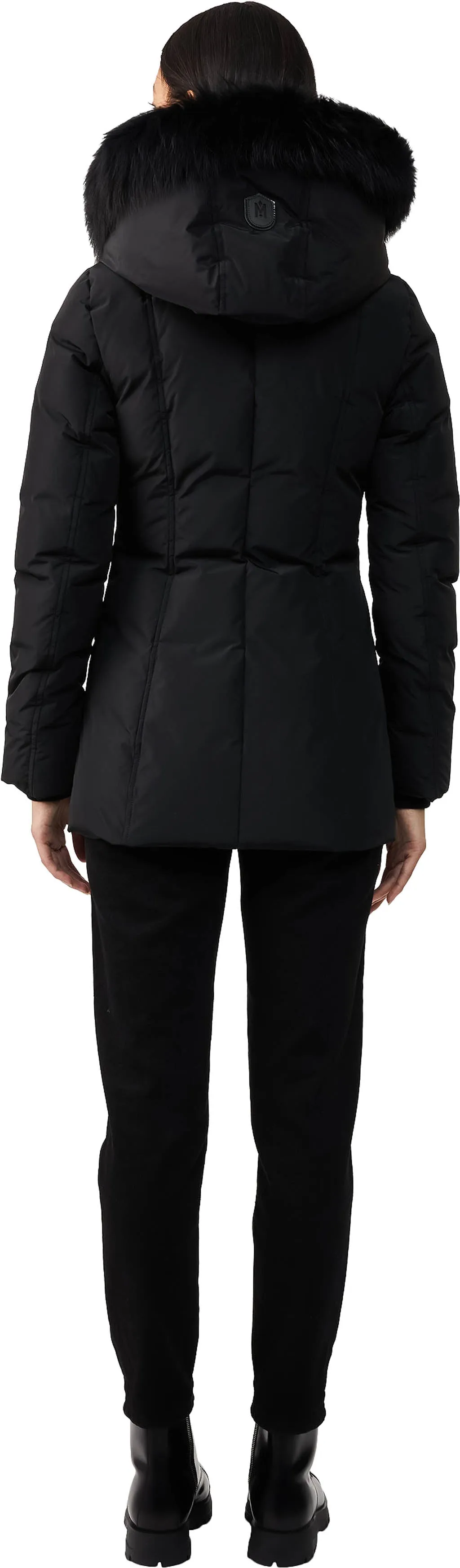 Adali Down Coat with Blue Fox Fur Signature Mackage Collar - Women's|-|Manteau Adali en duvet à col signature Mackage en fourrure de renard bleu  - Femme