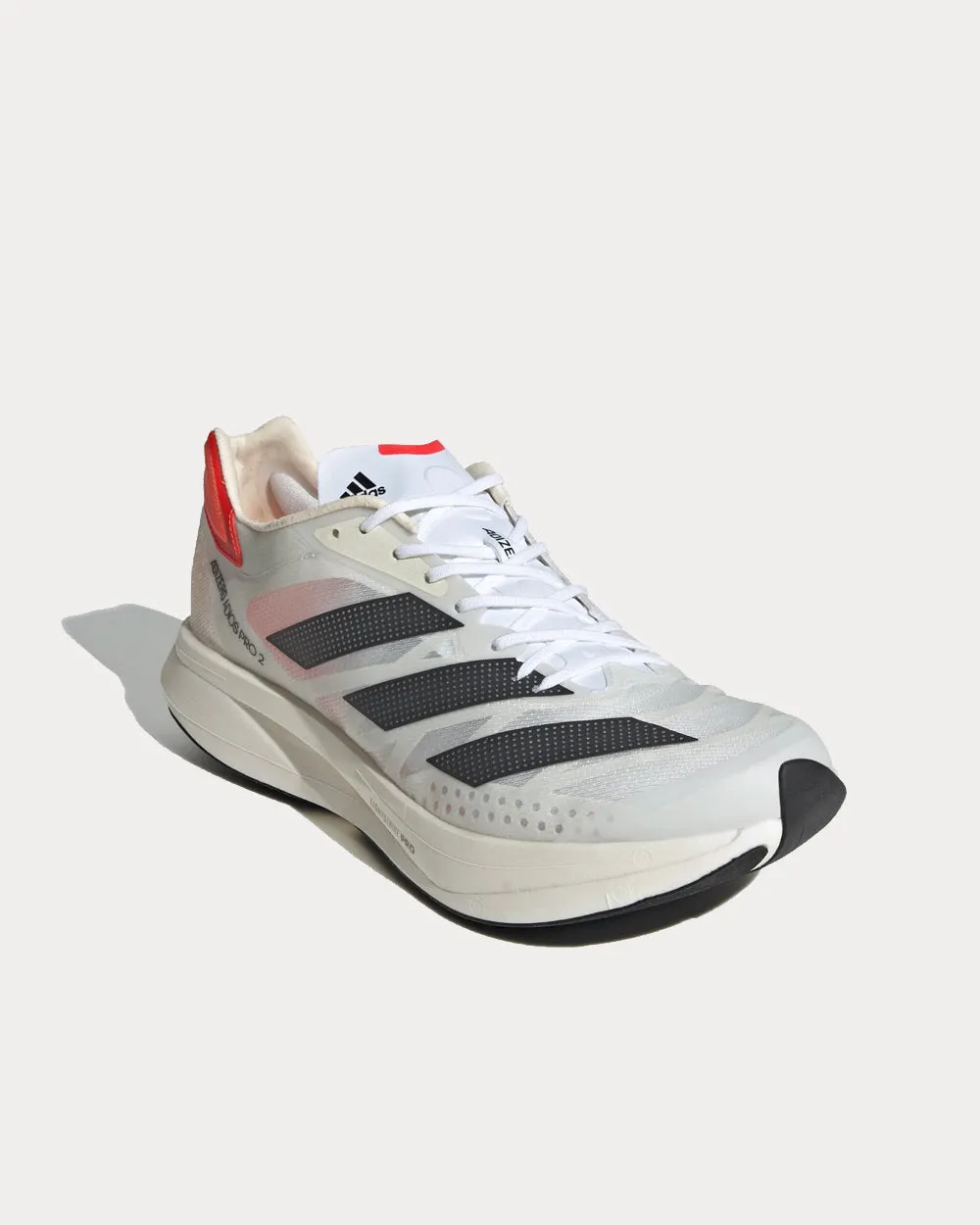 Adizero Adios Pro 2.0 Cloud White / Carbon / Solar Red Running Shoes