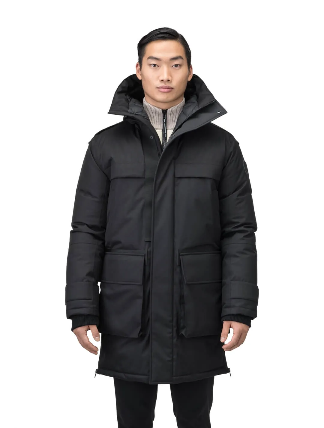 Alum Men's Long Parka Black