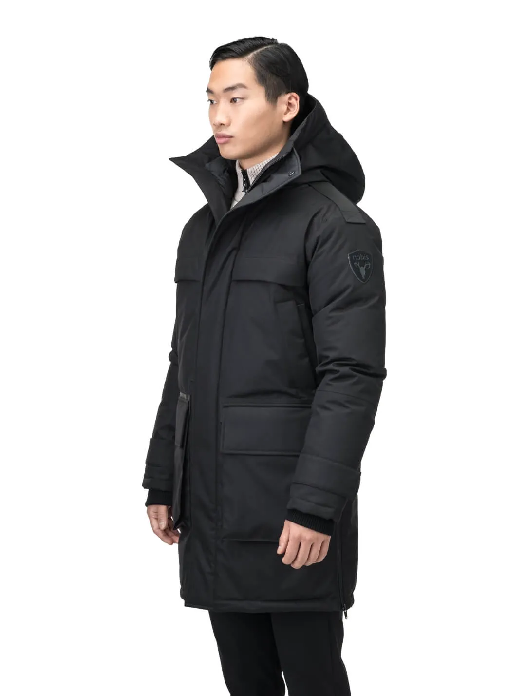 Alum Men's Long Parka Black