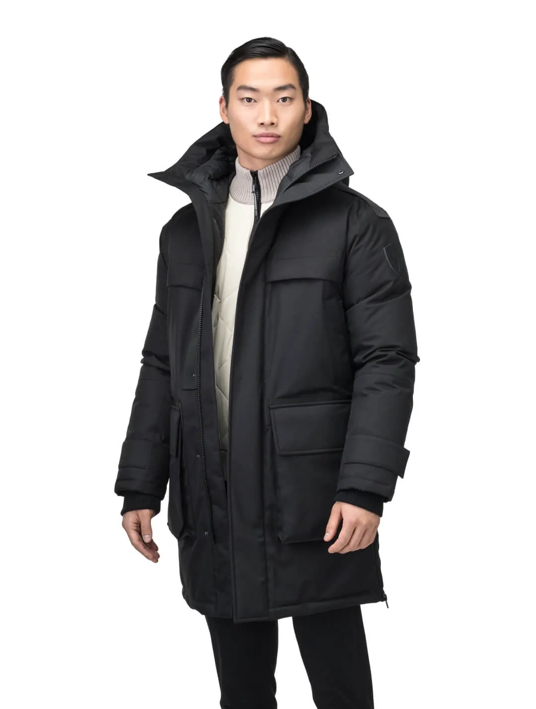 Alum Men's Long Parka Black