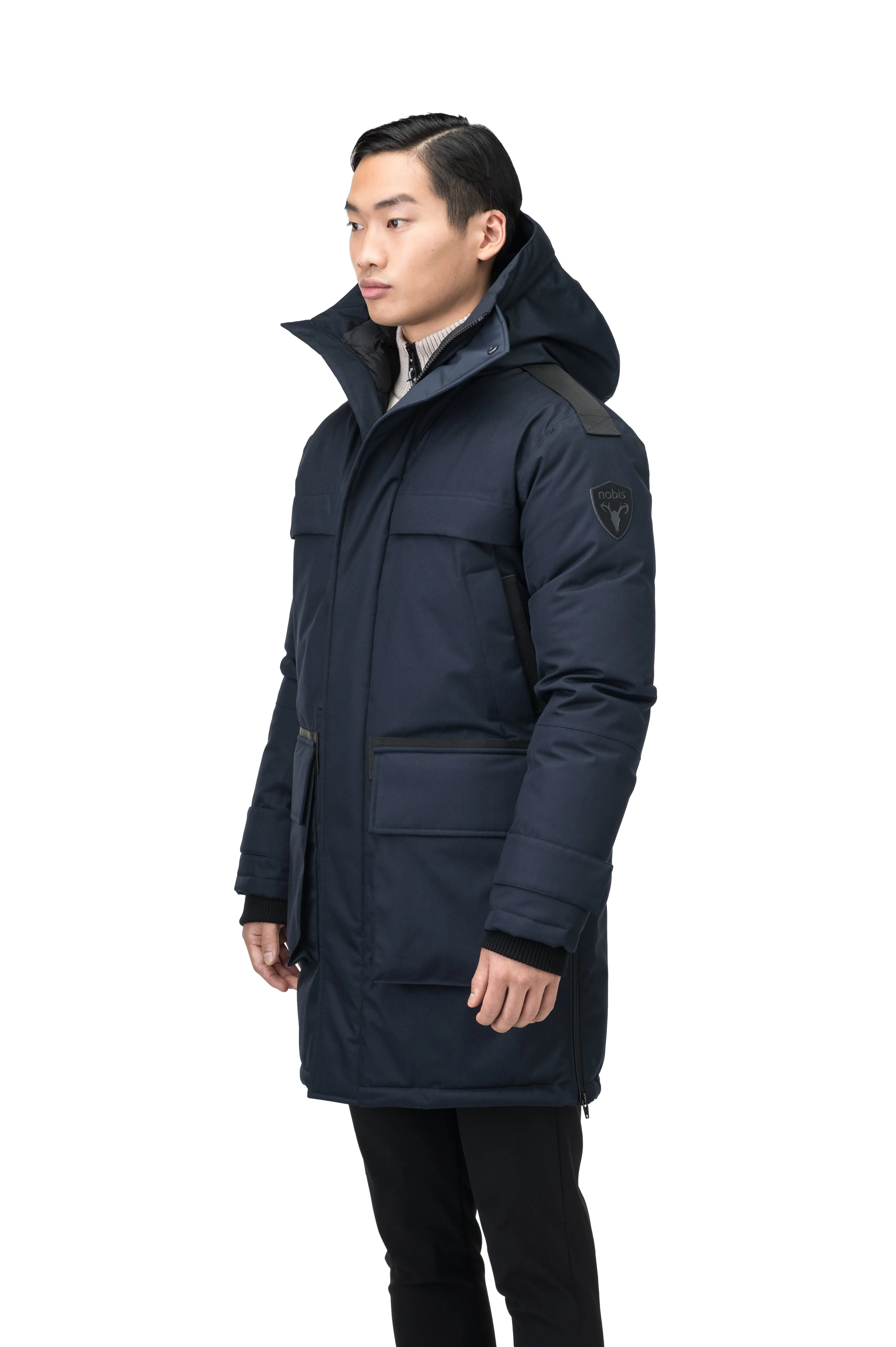 Alum Men's Long Parka Navy