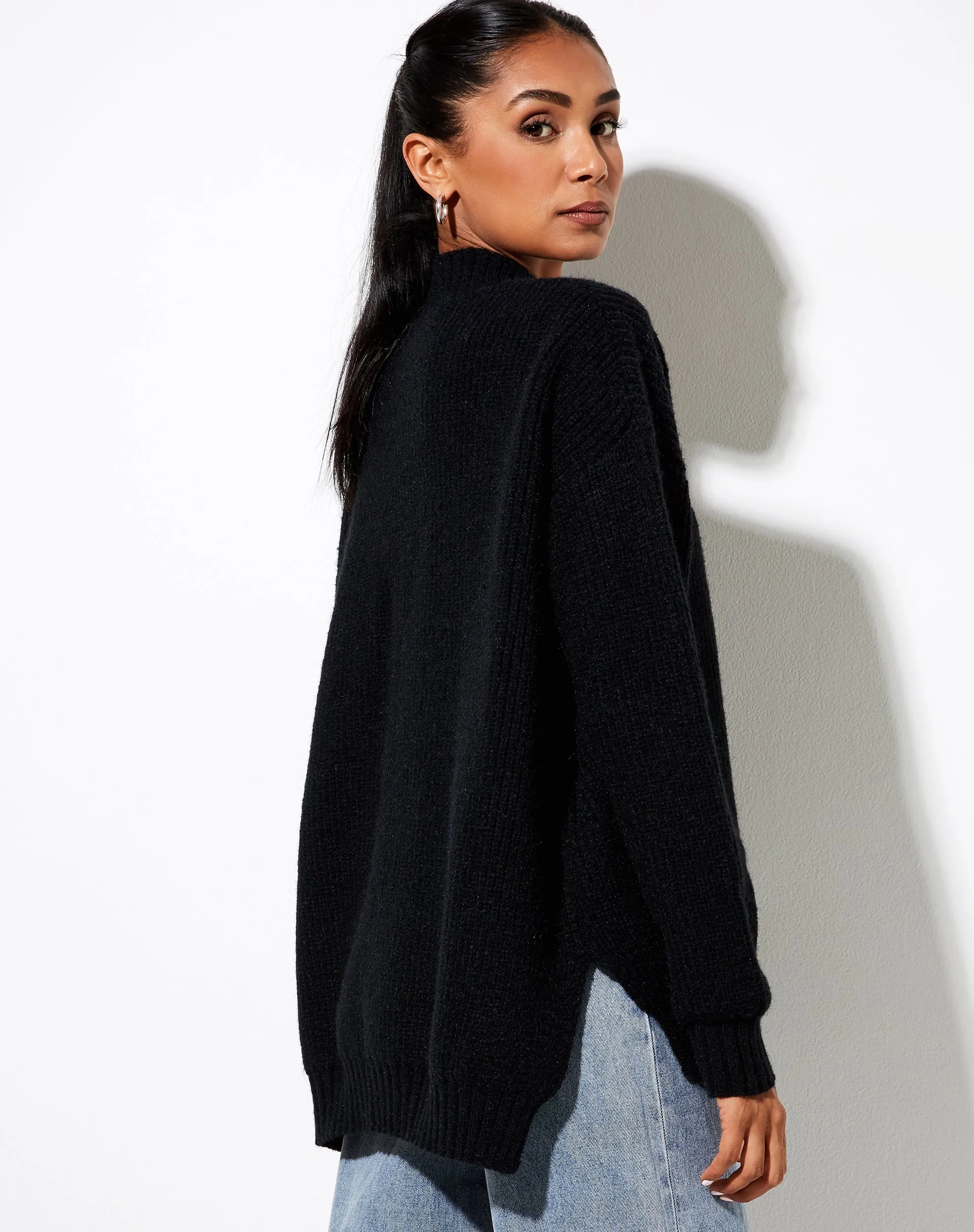 Bondy Jumper in Knit Black