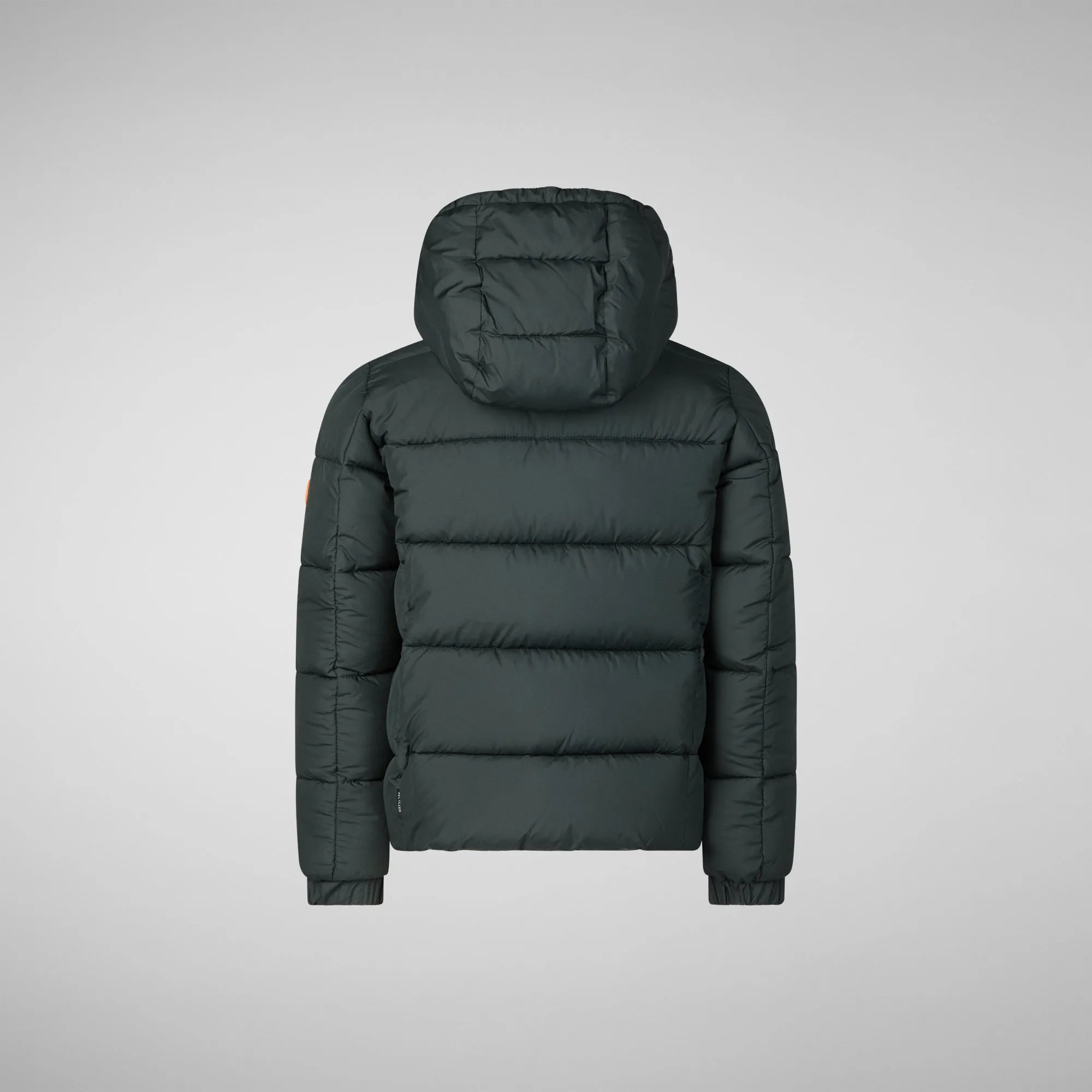 Boys' animal free puffer jacket Foster in green black