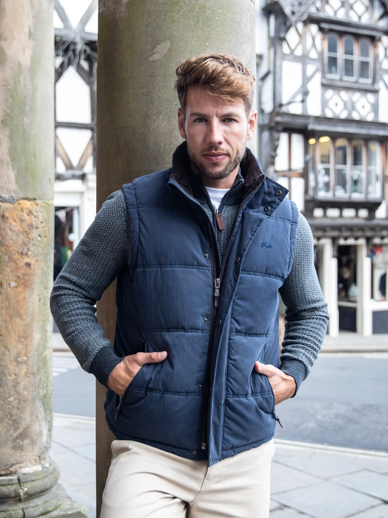 Classic Padded Gilet - Navy