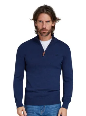 Classic Quarter Zip Knit - Navy