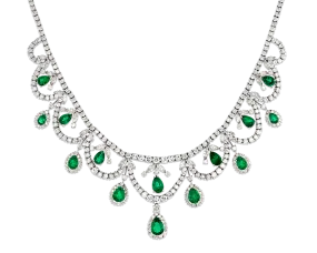 Colombian Emerald and Diamond Necklace