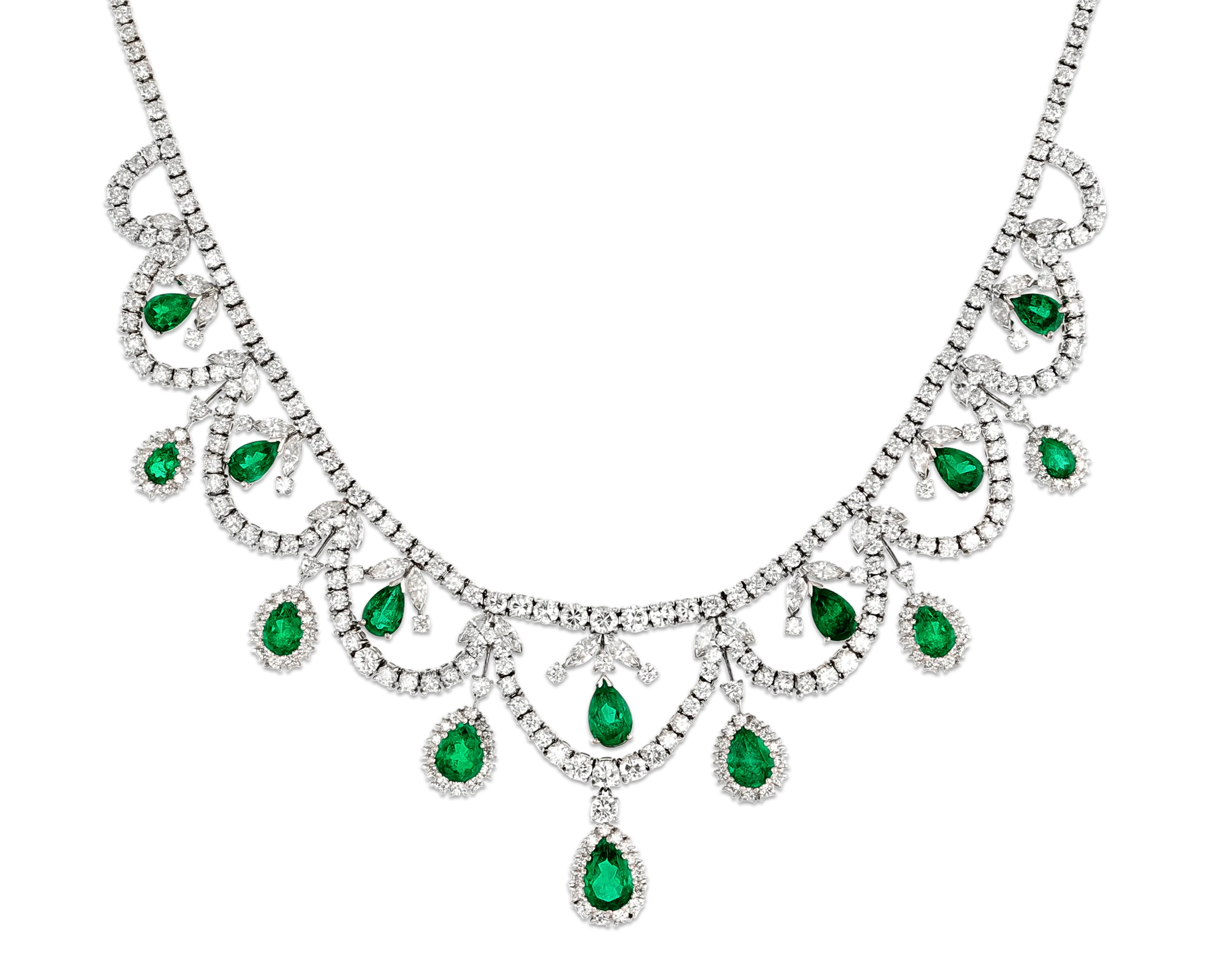 Colombian Emerald and Diamond Necklace