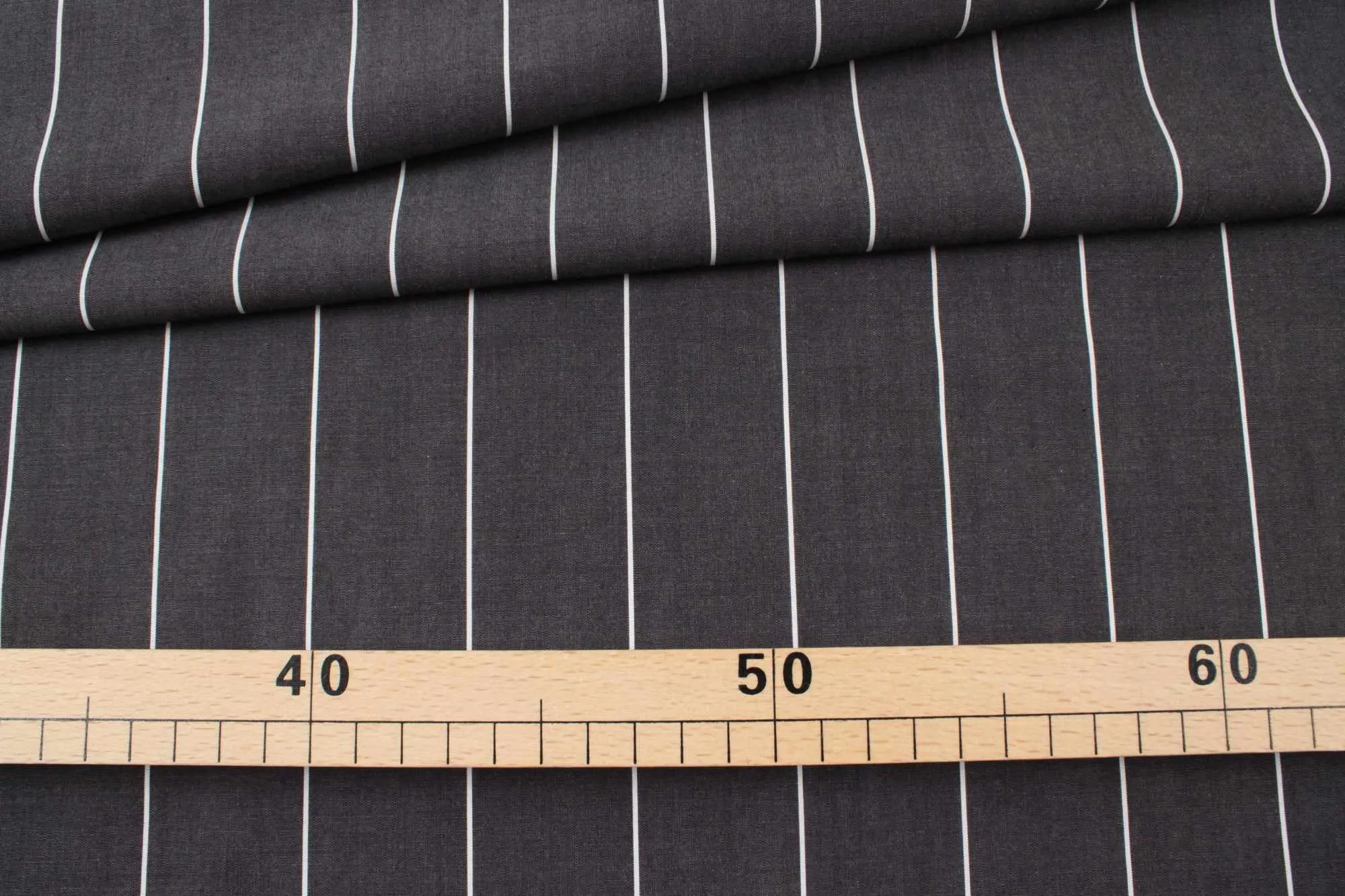 Cotton 60/2 Poplin - Stripes - 1 Meter Remnant