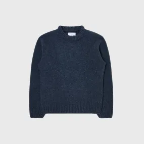 Edwin Dun Textured Sweater Ink Garment Washed