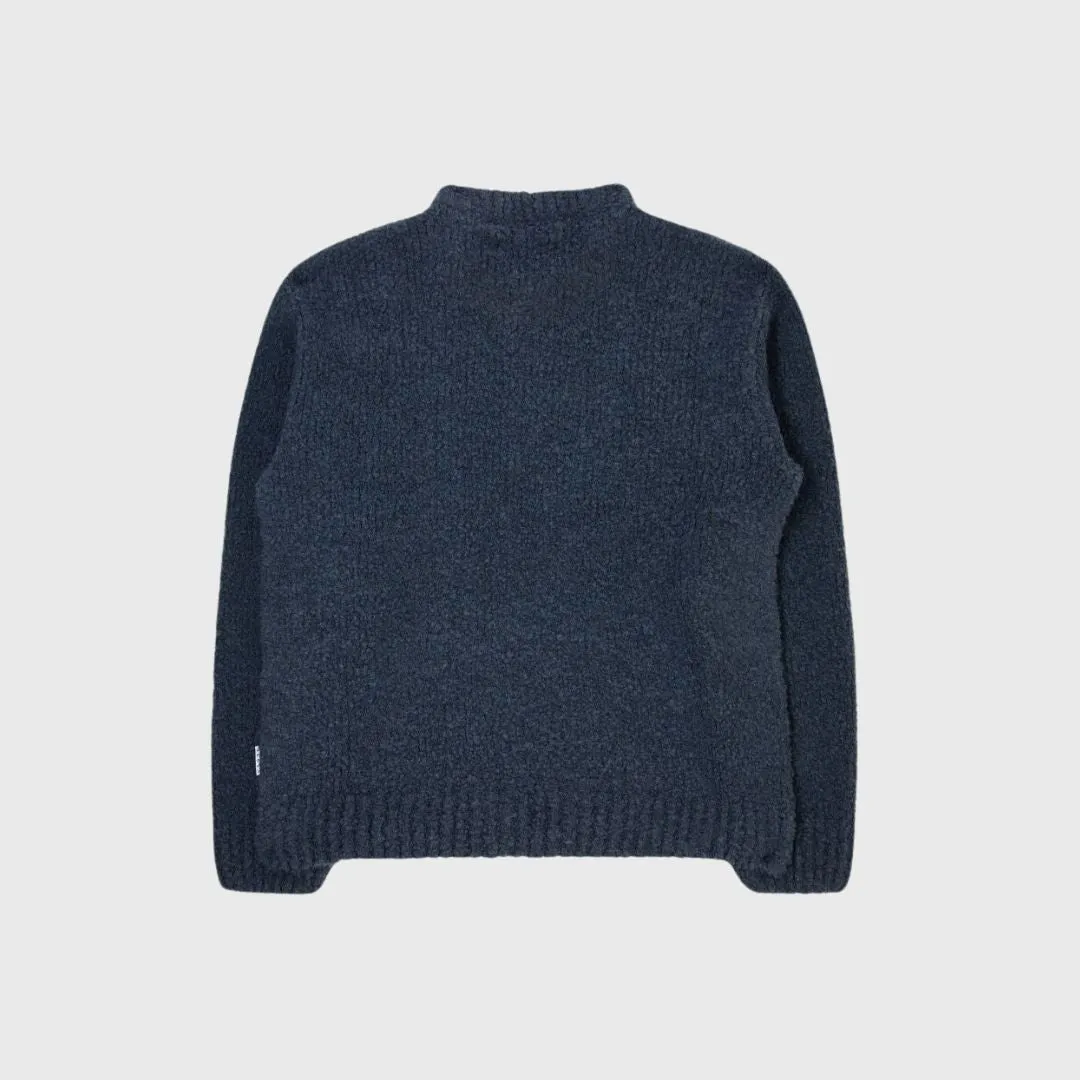 Edwin Dun Textured Sweater Ink Garment Washed