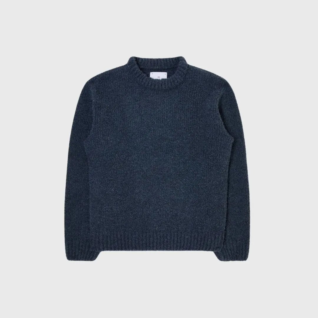 Edwin Dun Textured Sweater Ink Garment Washed