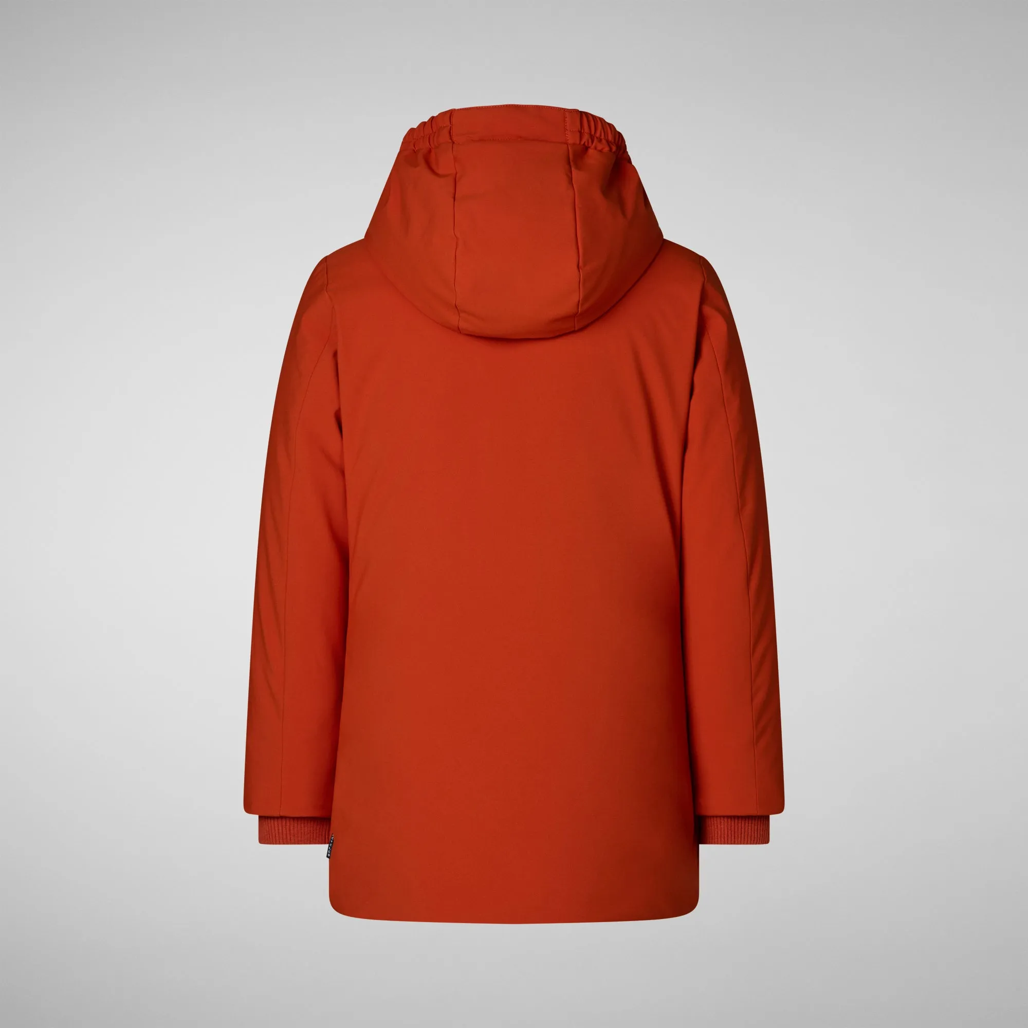 Girls' hooded parka Ally in maple orange