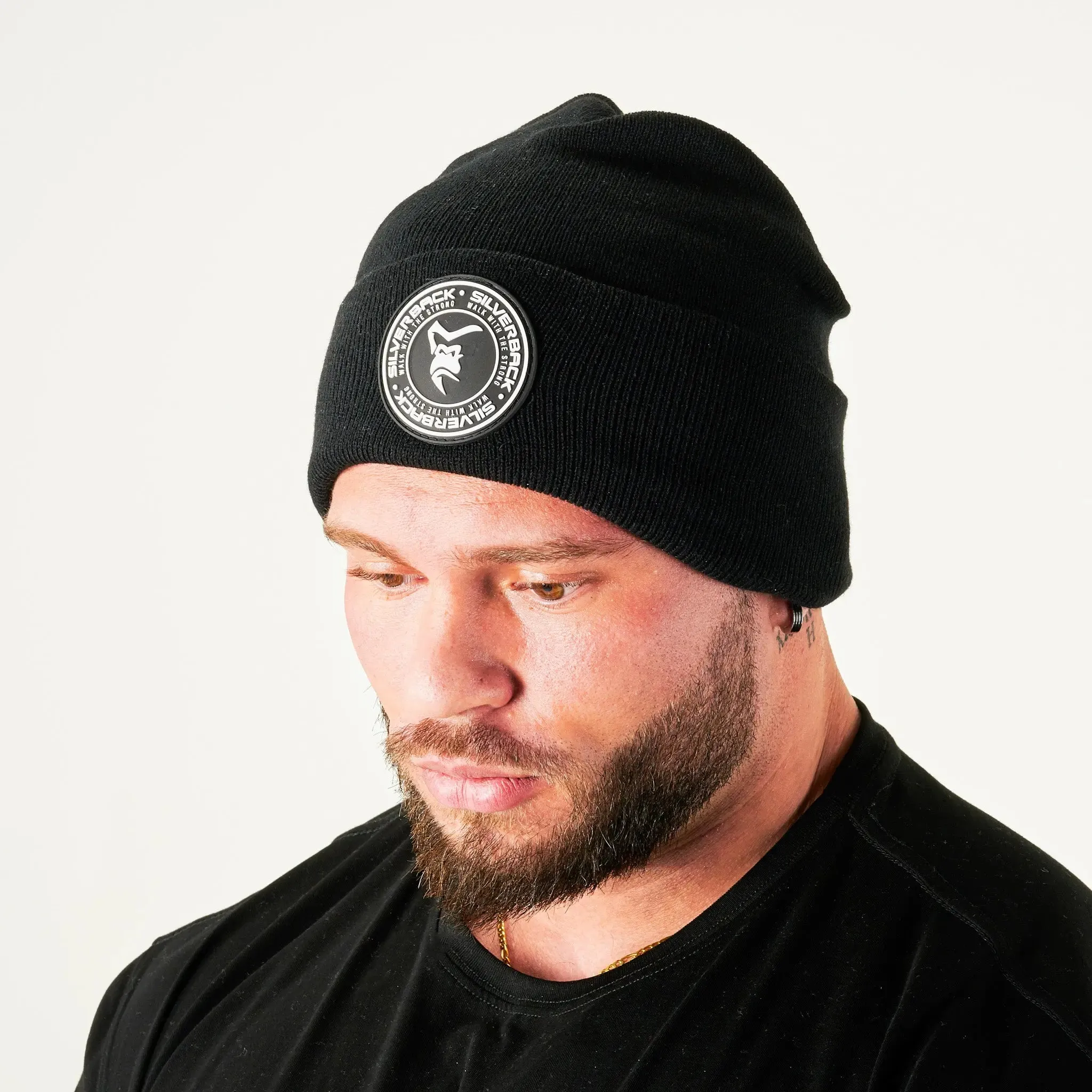 High Cuff Patch Beanie