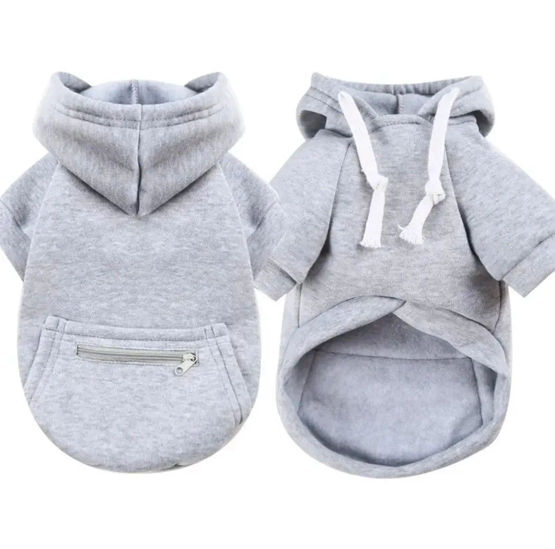 Hoodie With Zipper Pocket