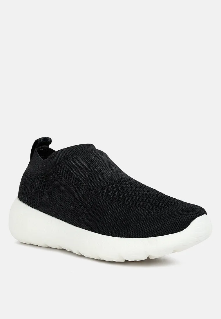 Knitted Slip On Sneakers