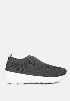 Knitted Slip On Sneakers