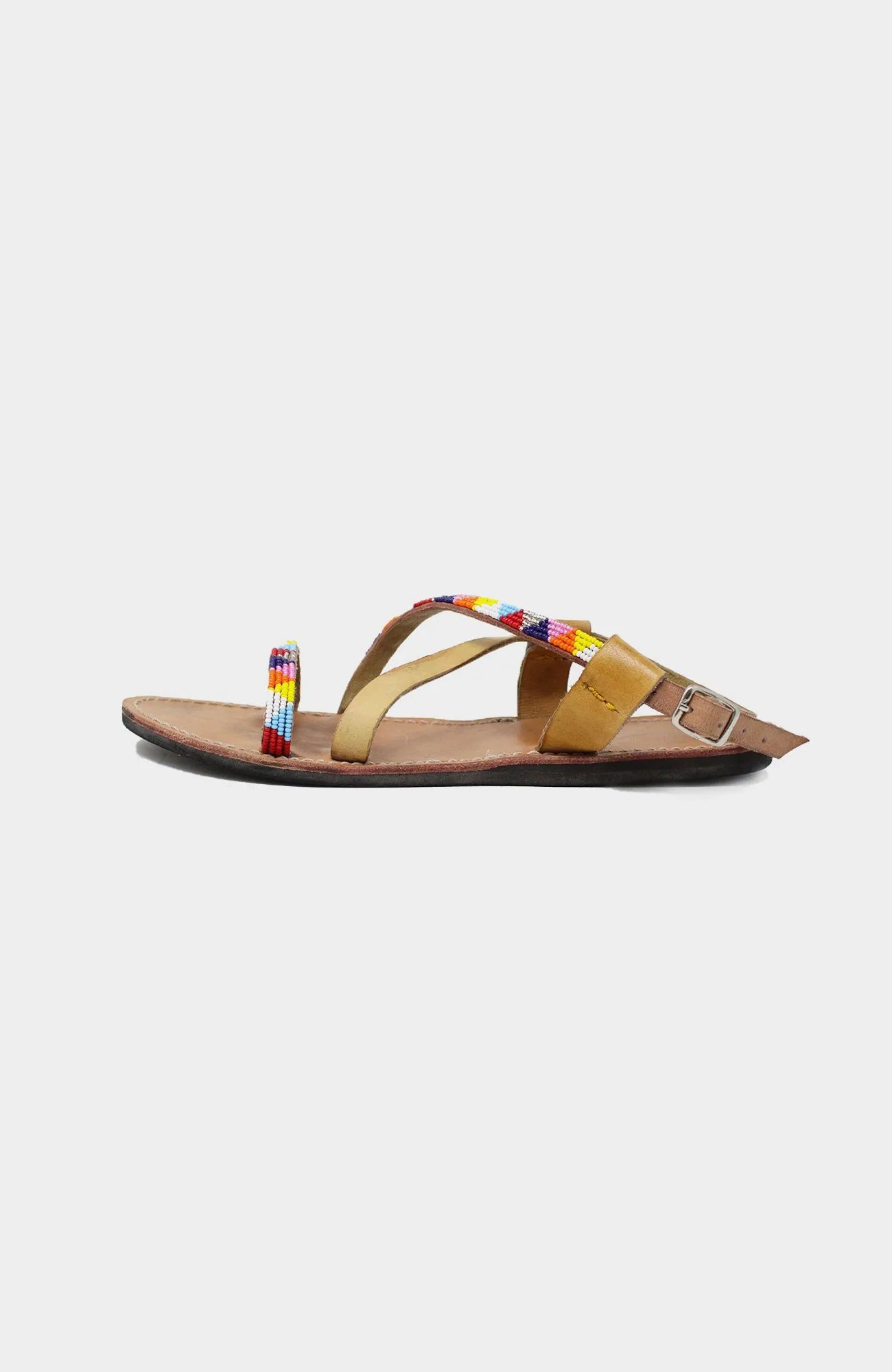 Lara Leather Sandals | Multi