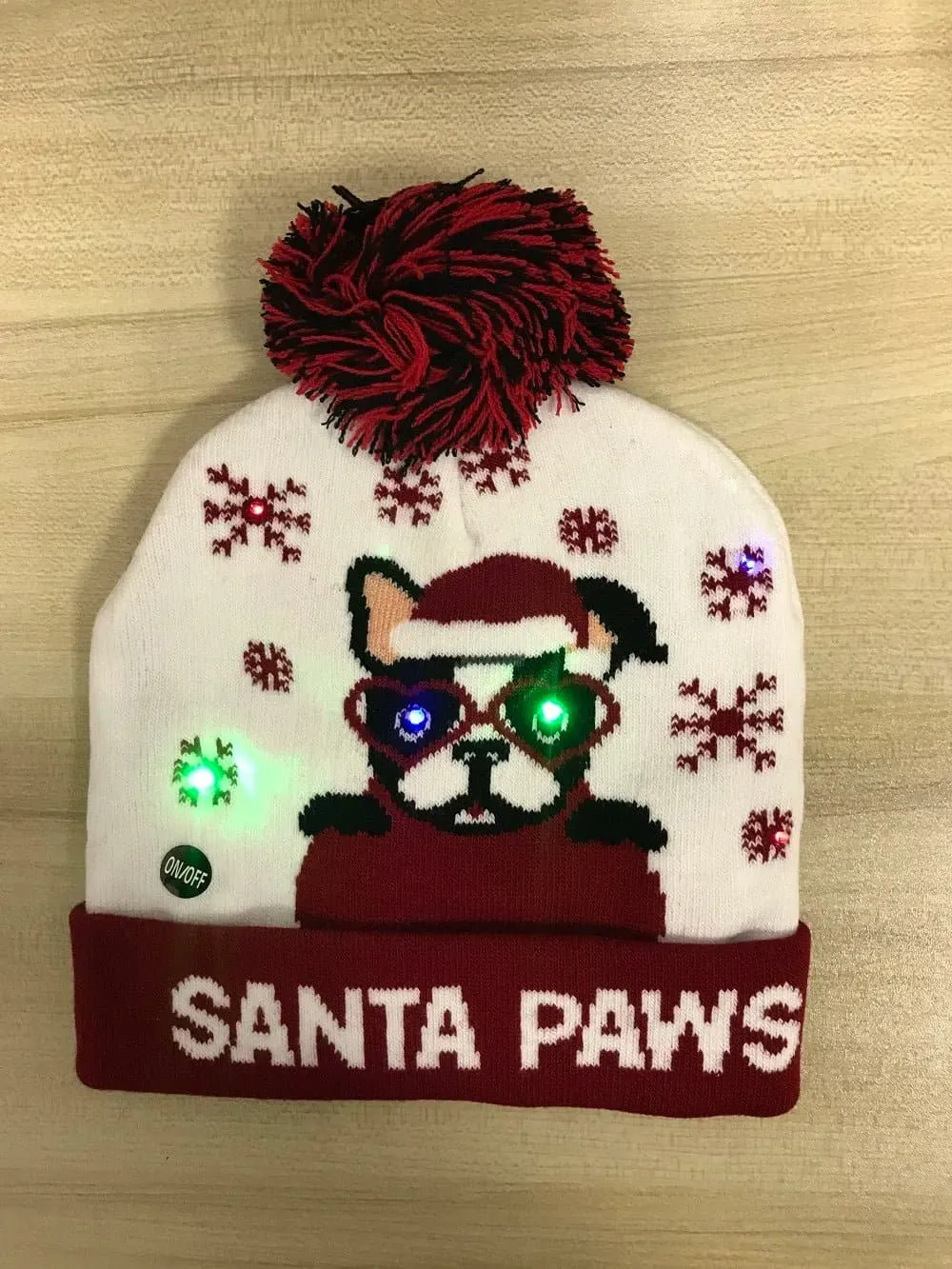 LED Knitted Christmas Hats