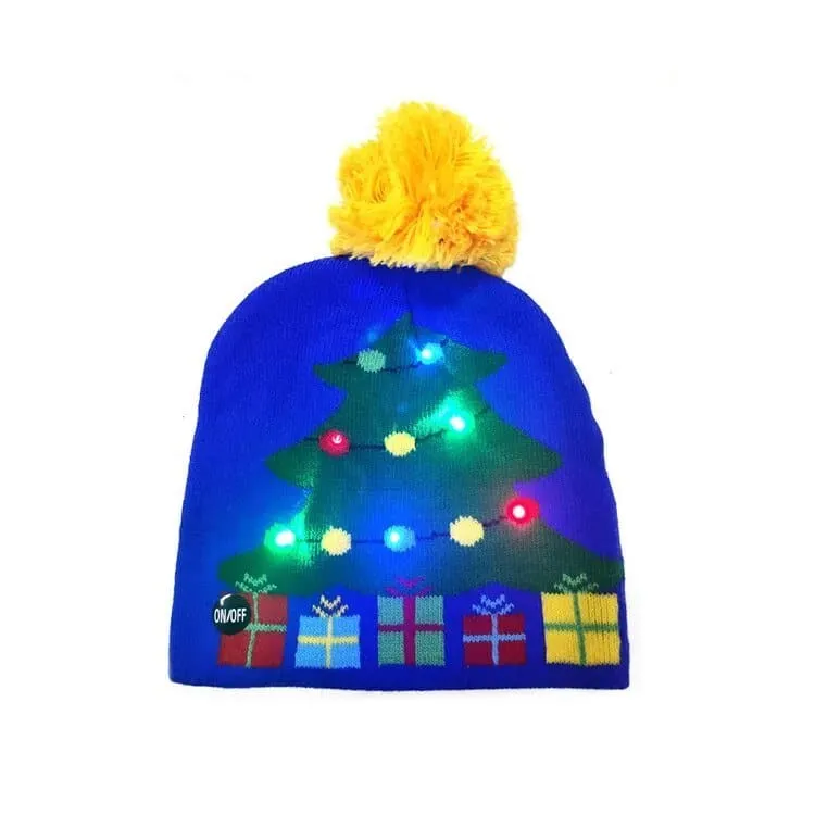 LED Knitted Christmas Hats