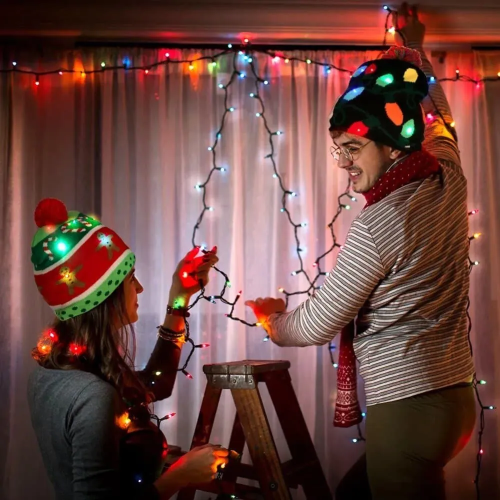 LED Knitted Christmas Hats