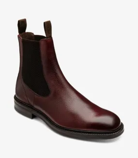 LOAKE - DINGLEY Premium Chelsea Boot - Rosewood Grain