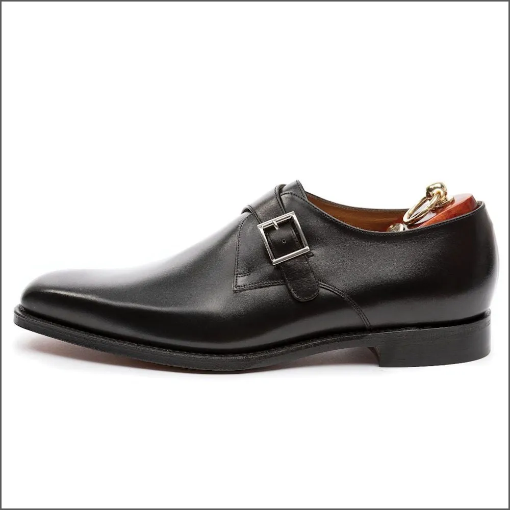 Loake Medway Black Buckle Monk Shoe Size 6. & 9. Only*