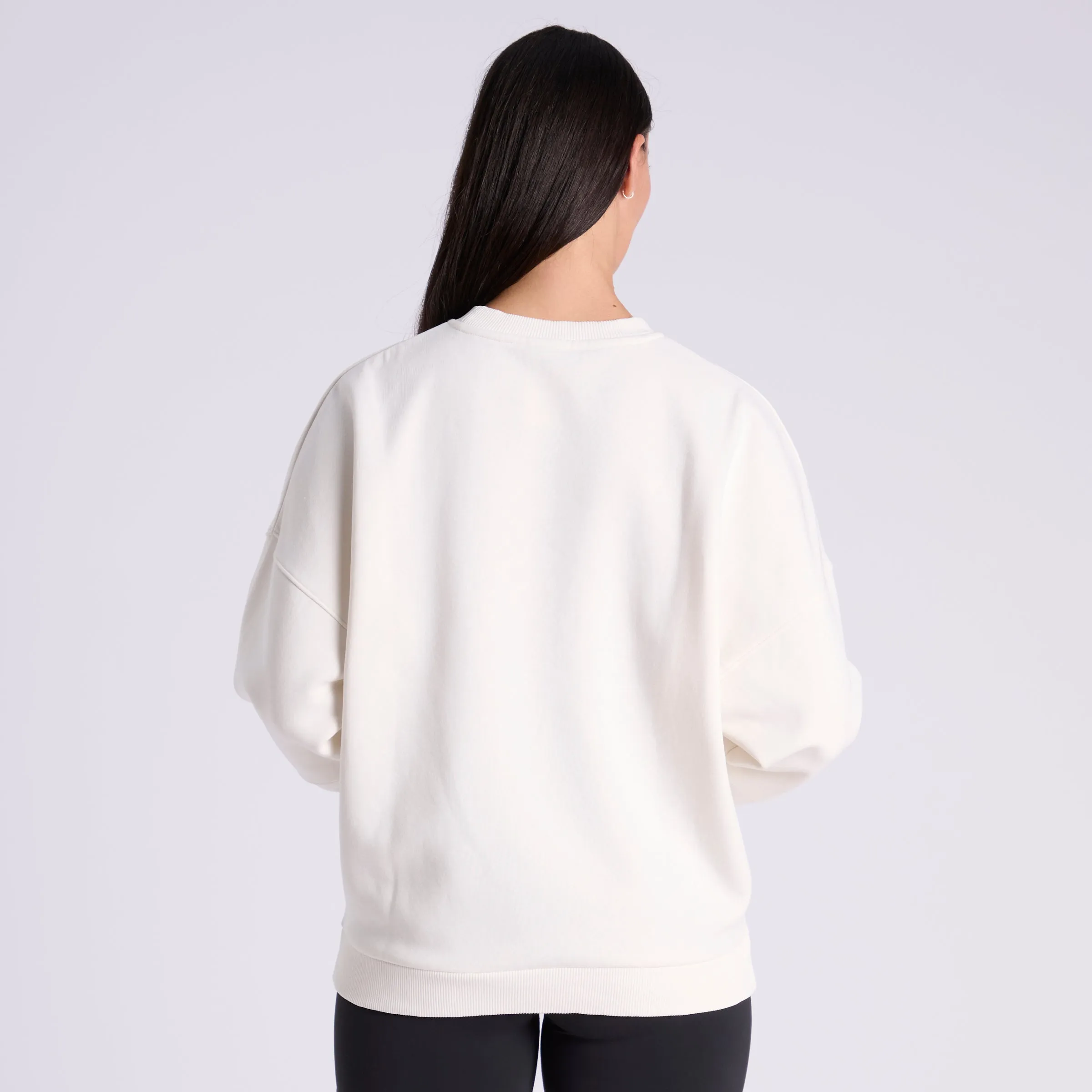 Lux Oversized Crew Chalk