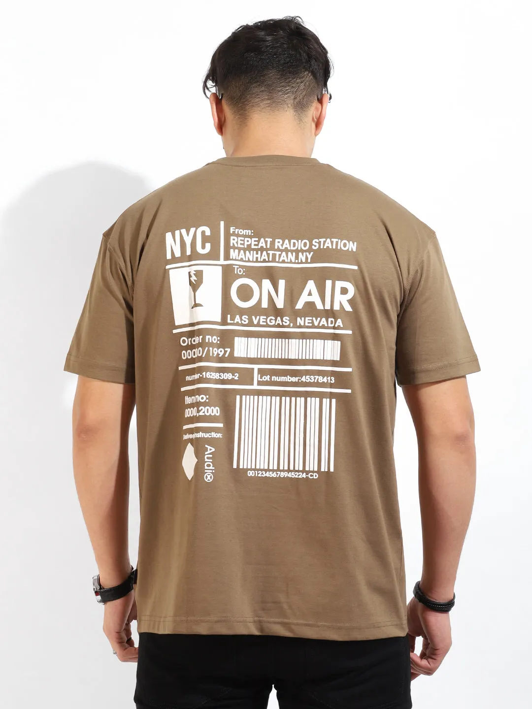 On Air Oversized Khaki T-Shirt