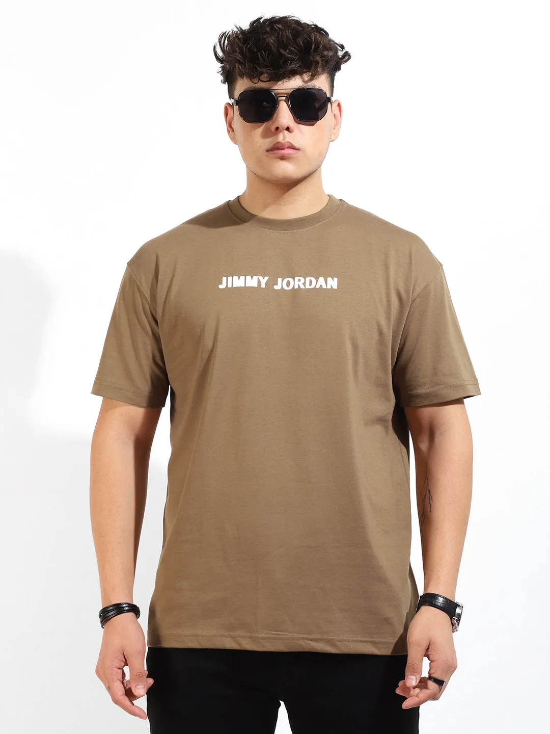 On Air Oversized Khaki T-Shirt