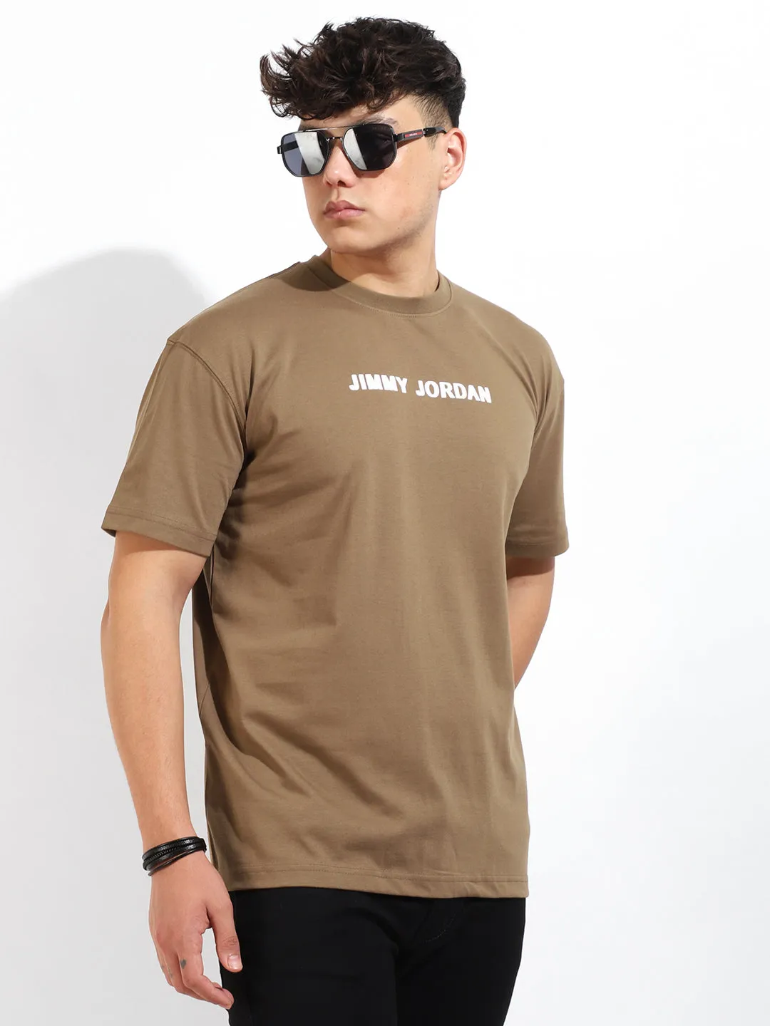 On Air Oversized Khaki T-Shirt