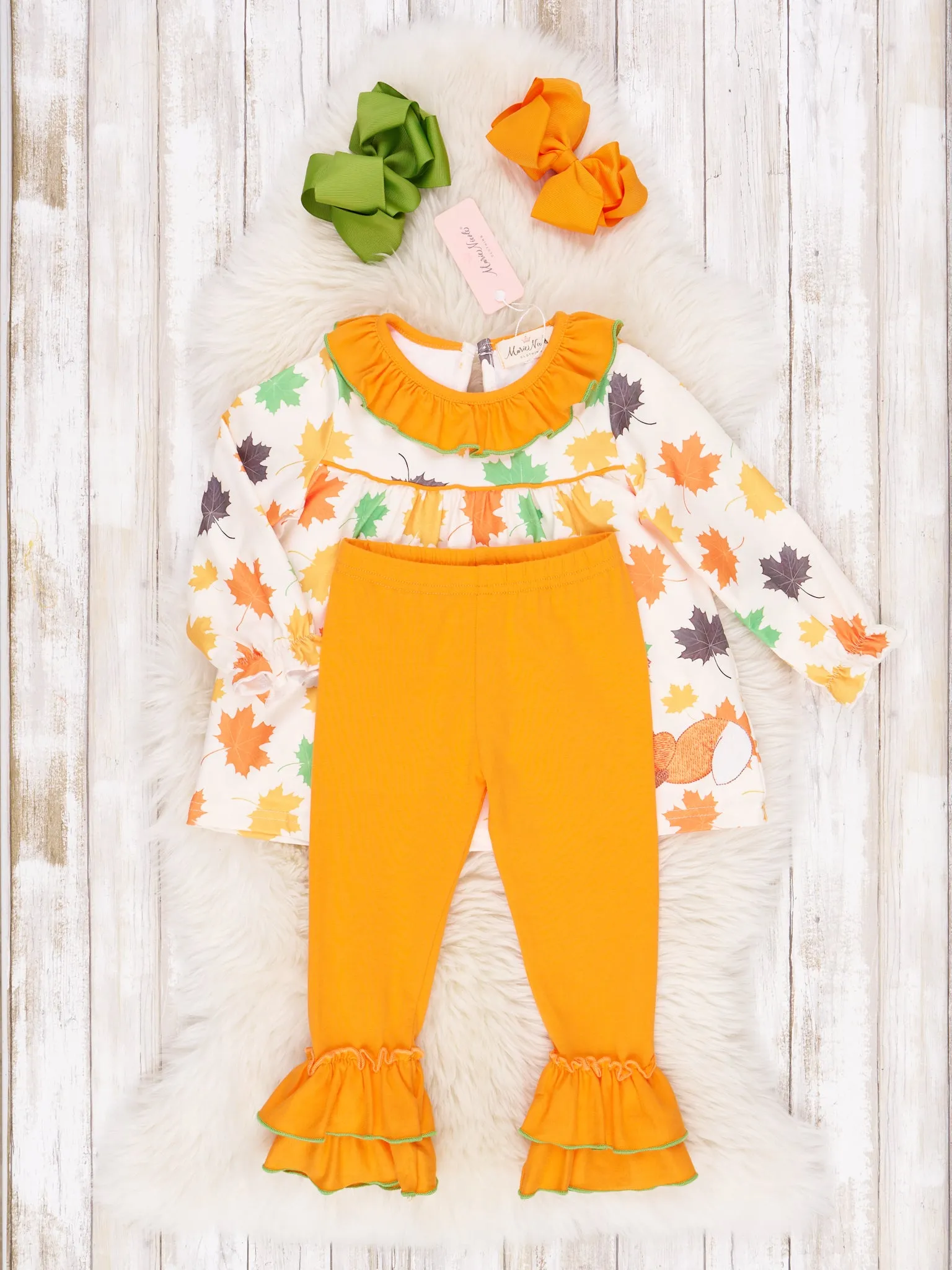 Orange and Green Little Fox Outfit