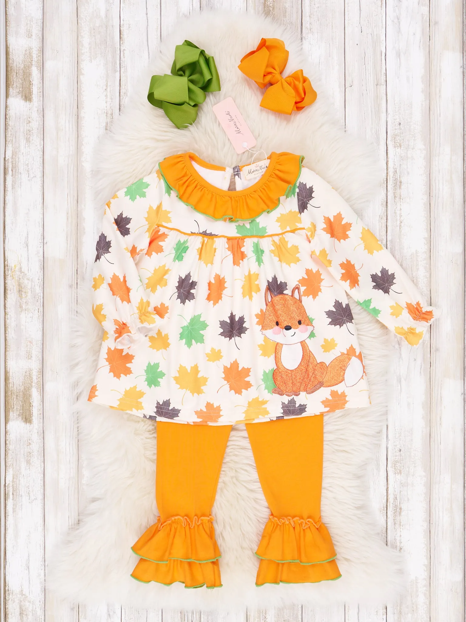 Orange and Green Little Fox Outfit