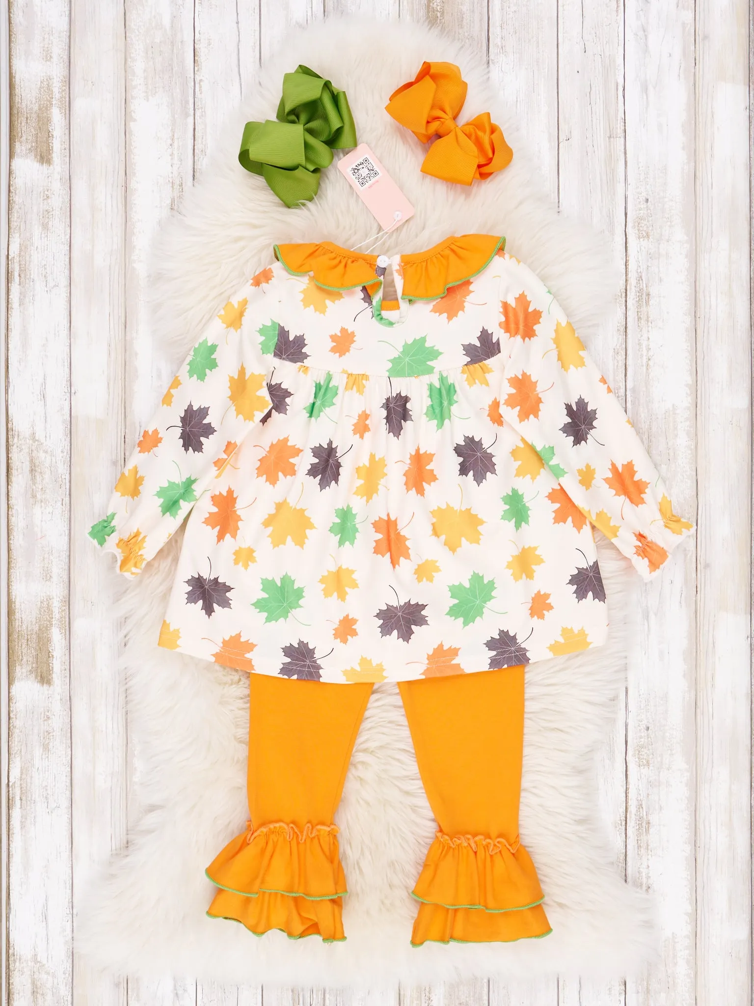 Orange and Green Little Fox Outfit