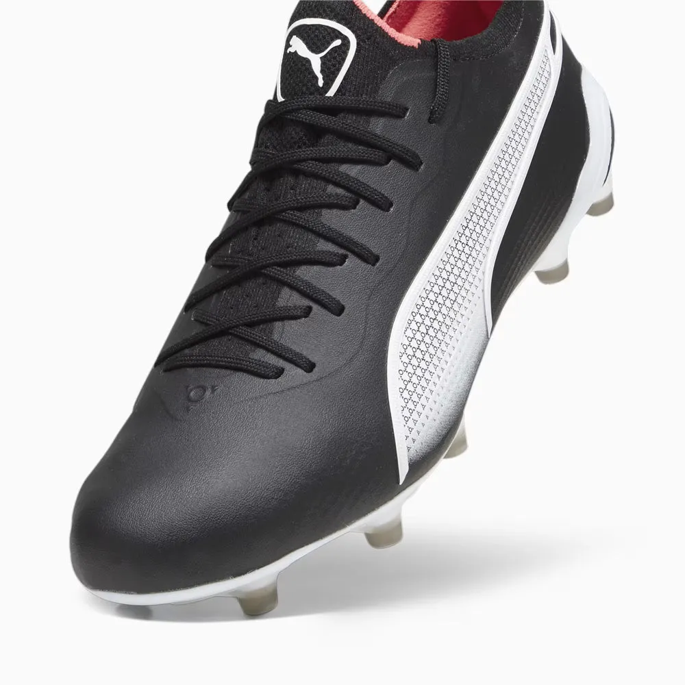 Puma King Ultimate FG/AG Football Boots (Black/White/Fire Orchard)