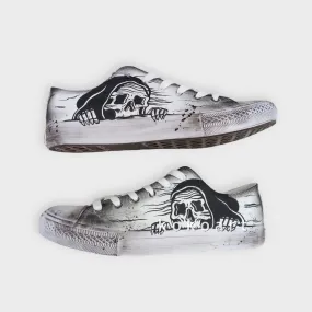 Skulls Hand Painted Shoes