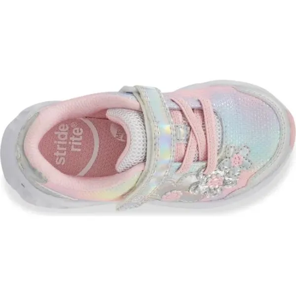 Stride Rite Kids Lighted Glimmer Rainbow Girls Running Shoes (Light Up)