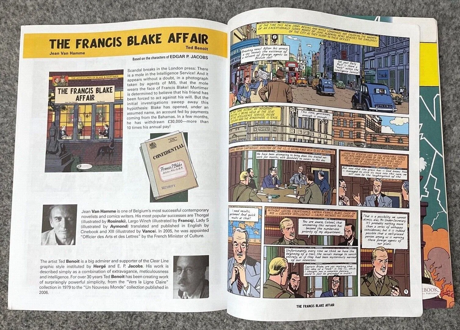 The Strange Encounter - Blake & Mortimer Comic Volume 5 - Cinebook UK Paperback Edition