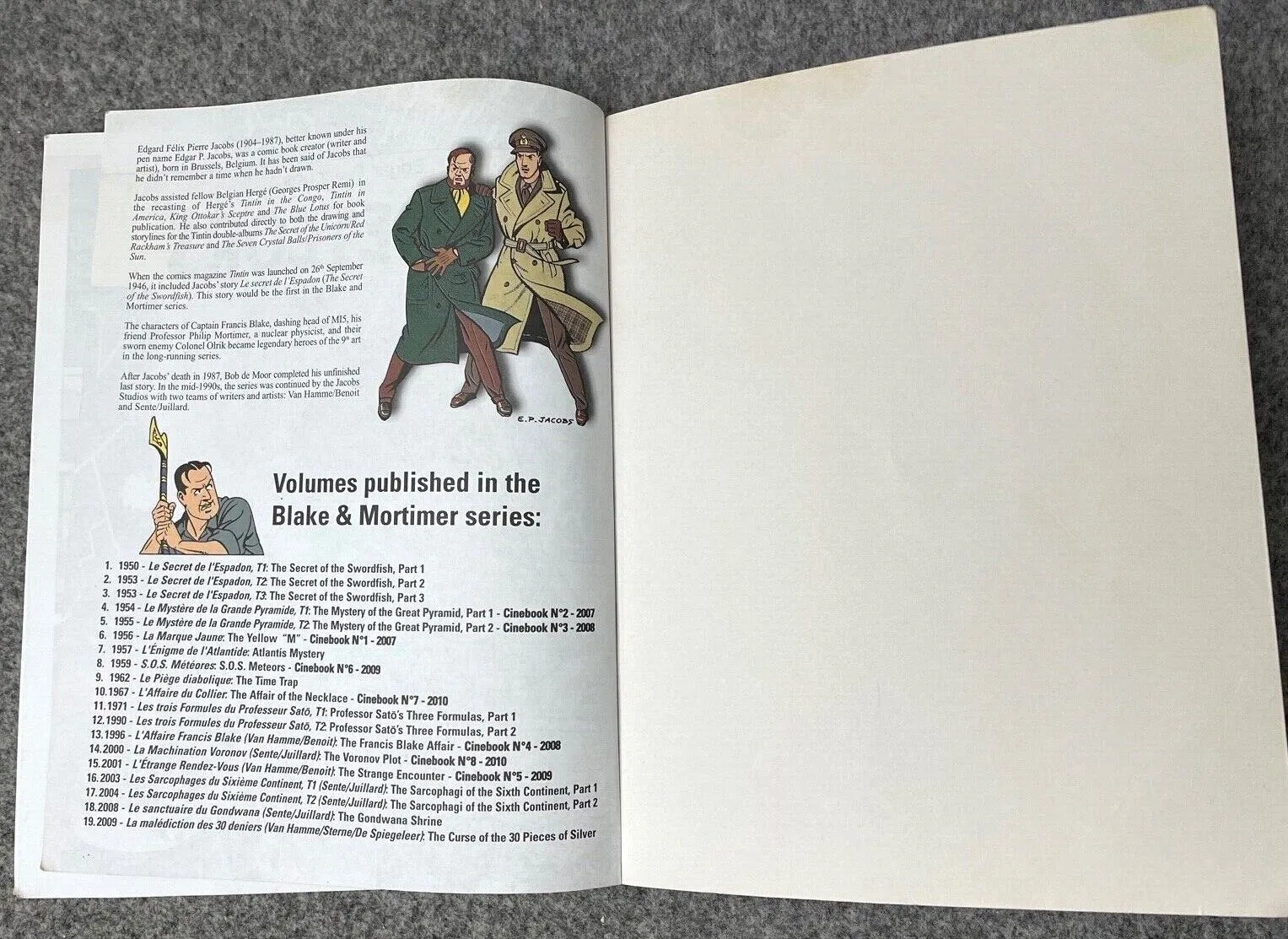 The Strange Encounter - Blake & Mortimer Comic Volume 5 - Cinebook UK Paperback Edition