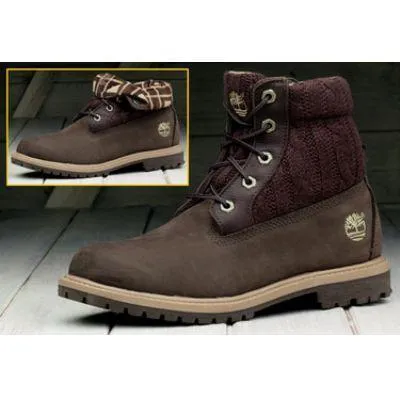 Timberland Womens Roll Top Boot Brown