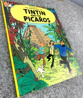 Tintin and the Picaros Methuen 1977 1st Edition Paperback Rare Tintin book Herge EO