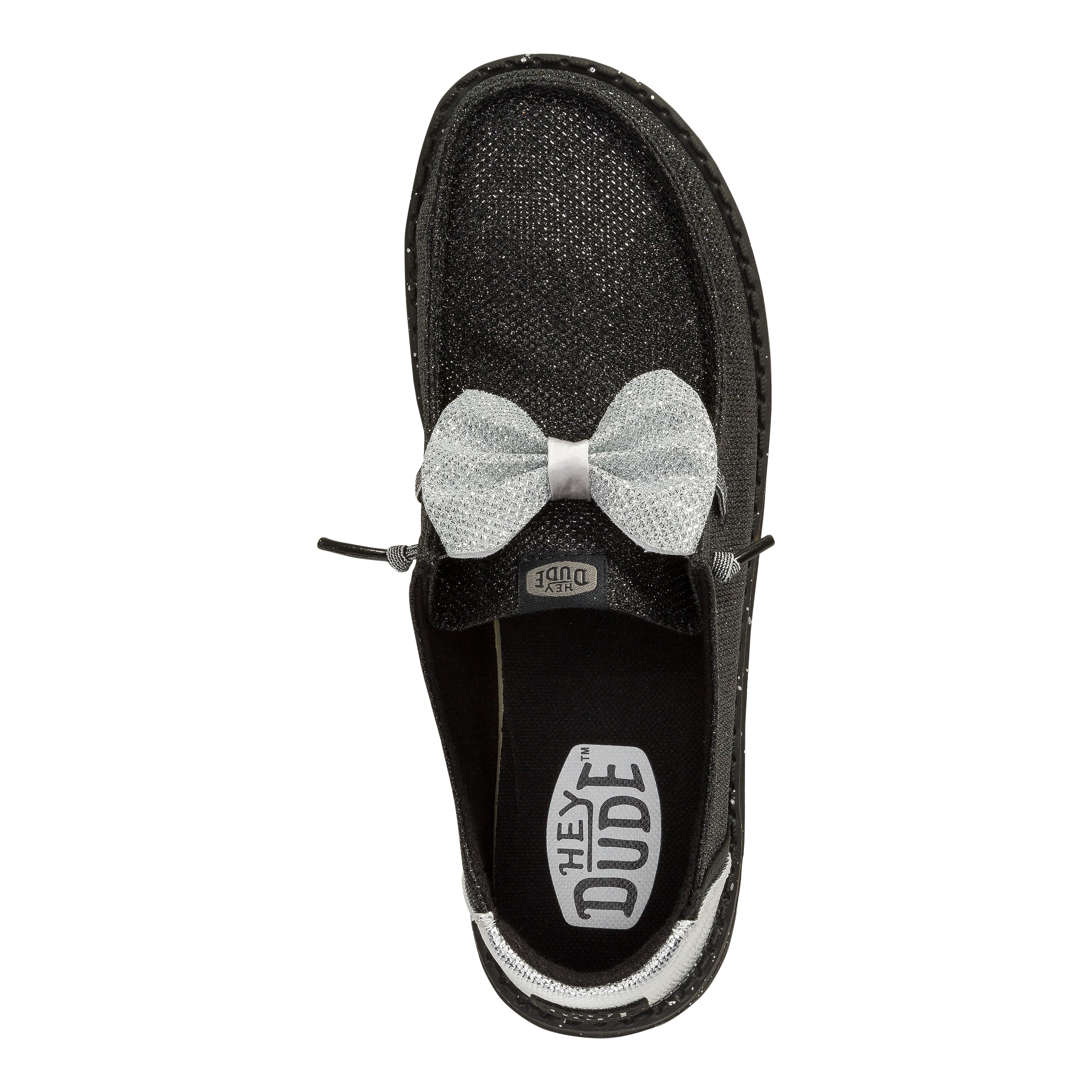 Wendy Sparkle Bow - Black/Silver