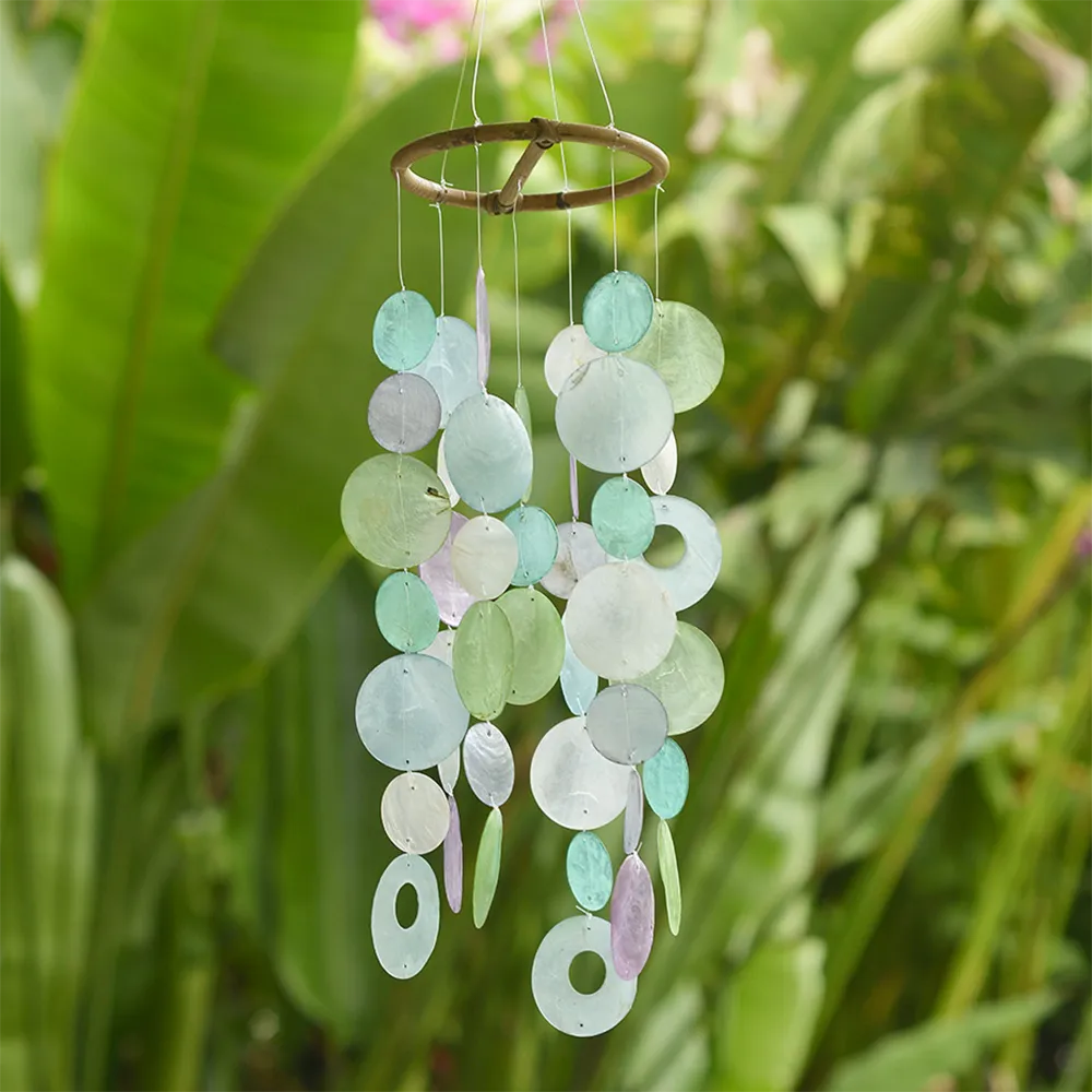 Wisteria Capiz Wind Chime, Small