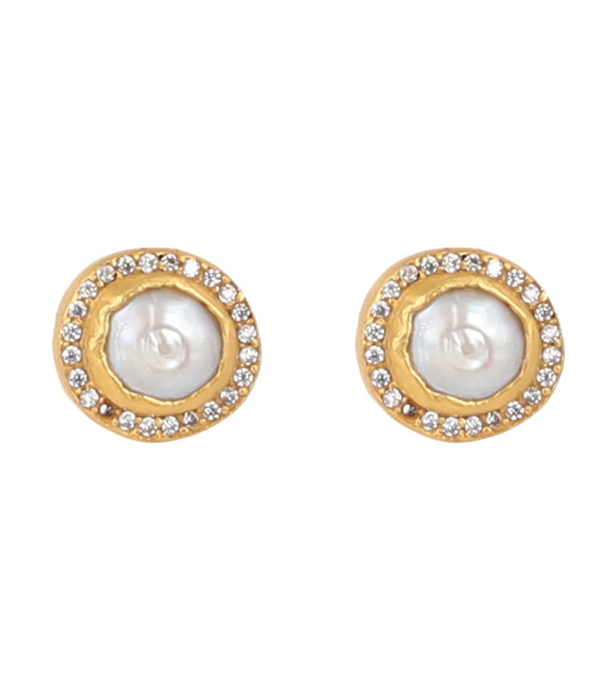 Witty and Wise Baroque Pearl Earrings