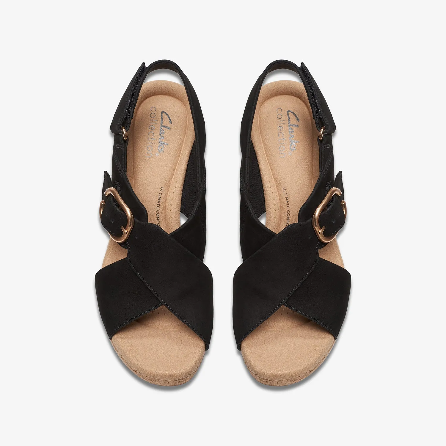 Womens - Giselle Dove Black Nubuck